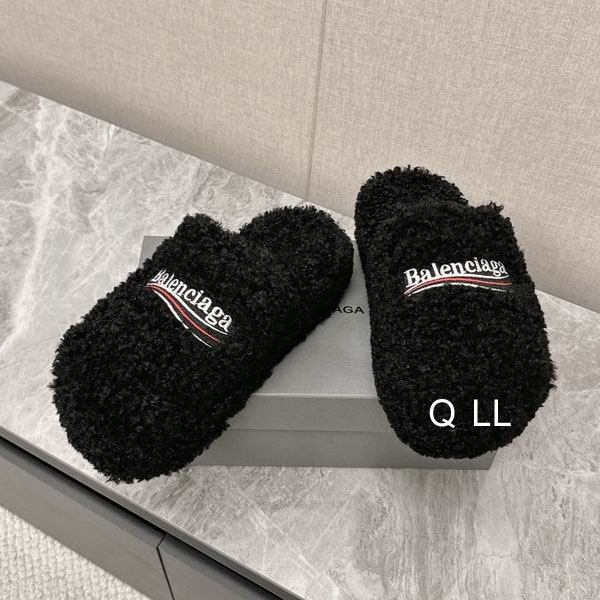 Balenciaga Fur Saddles Ts